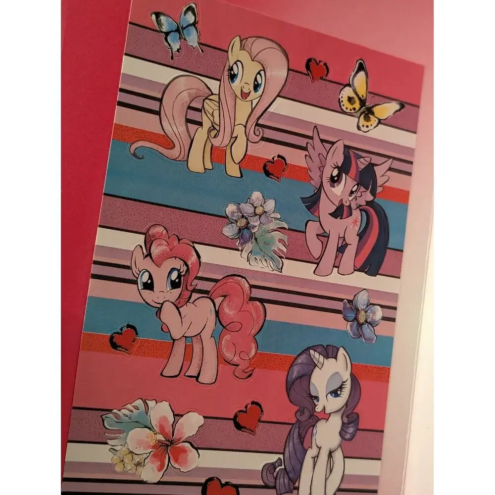 New My Little Pony Birthday Card and Stickers for Girls